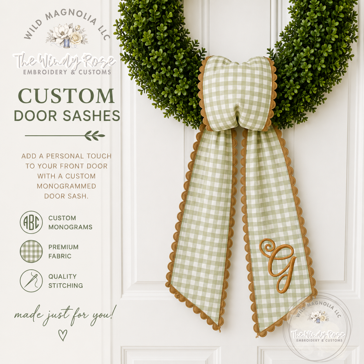 Wreath Sashes
