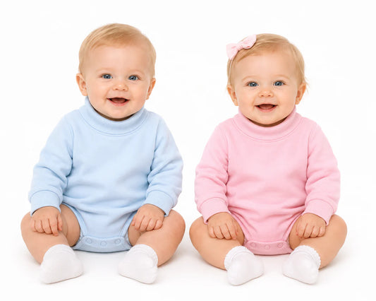 Premium Solid Mock Neck Baby Bubble | PRE-ORDER | 25 Colors